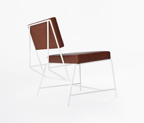 Hensen Loungechair steel / leather for New Duivendrecht | Sessel | Tuttobene