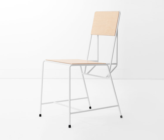 Hensen Chair steel / wood for New Duivendrecht | Stühle | Tuttobene