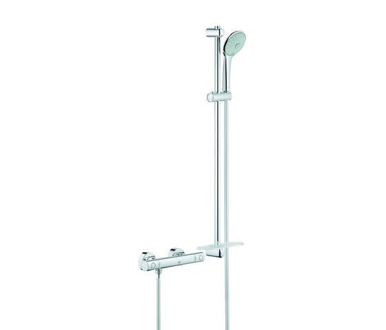 Grohtherm 1000 Cosmopolitan Thermostatic shower mixer 1/2" with shower set | Shower controls | GROHE