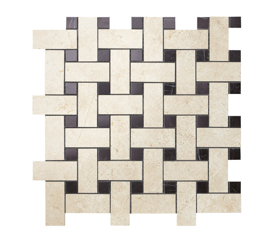 Marvel Stone basketweave warm | Ceramic tiles | Atlas Concorde