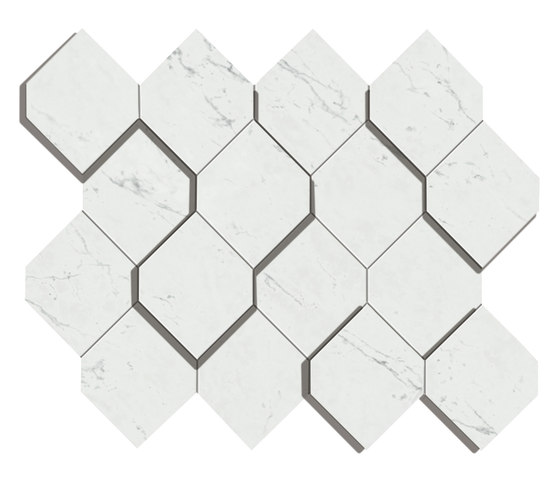 Marvel Stone carrara esagono 3D | Ceramic tiles | Atlas Concorde