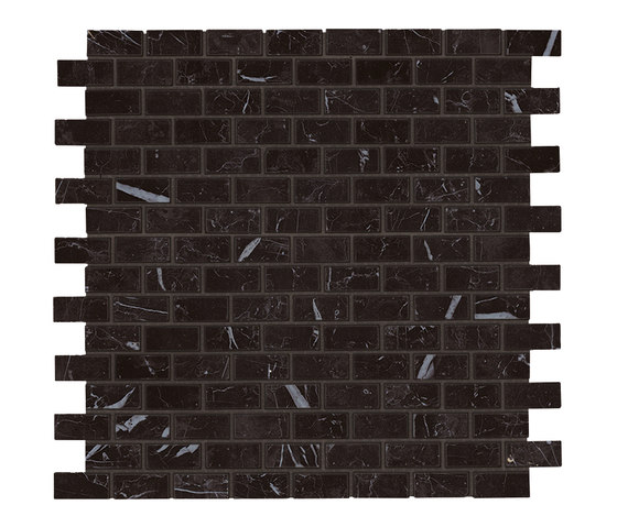 Marvel Stone mosaico burattato nero marquinia | Ceramic tiles | Atlas Concorde