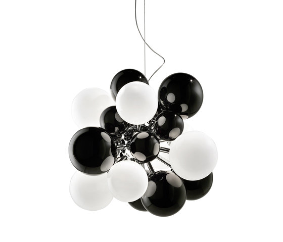 Digit Chandelier | Ceiling | black | Lámparas de suspensión | Babled