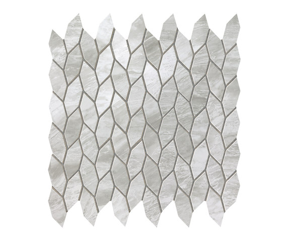 Marvel Stone mosaico twist grigio bardiglio | Piastrelle ceramica | Atlas Concorde