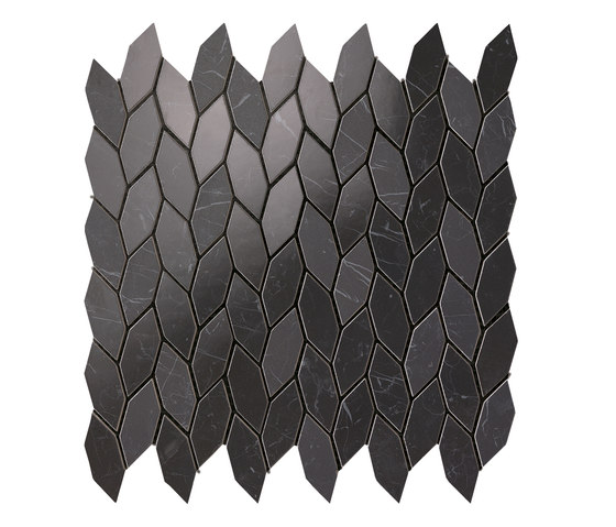 Marvel Stone mosaico twist nero marquina | Piastrelle ceramica | Atlas Concorde