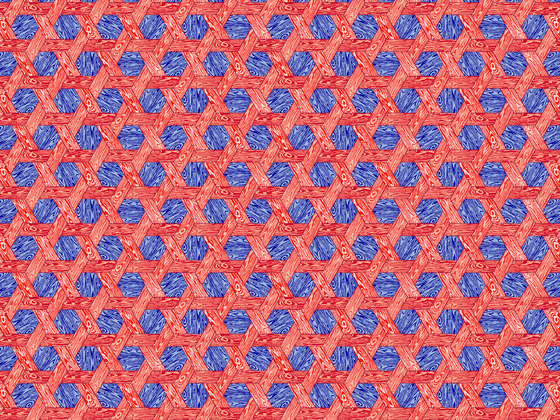 Hexagon | red blue Broadloom | Moquette | moooi carpets