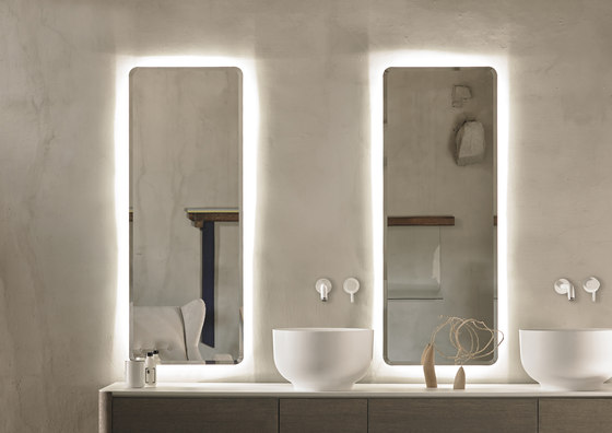 Origin Wall Mounted Lighting Mirror | Espejos de baño | Inbani
