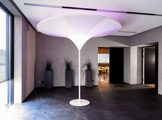 Light & Acoustic Umbrella | Free-standing lights | Koch Membranen