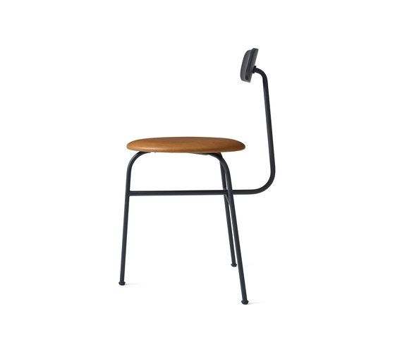 Afteroom Dining Chair 3 | Black/Cognac | Sillas | Audo Copenhagen