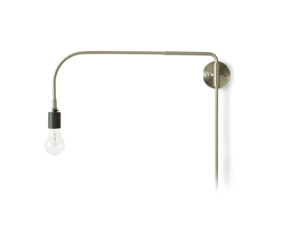 Tribeca Series | Warren Wall Lamp Brushed Steel | Lámparas de pared | Audo Copenhagen