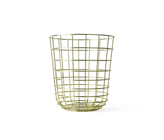 Wire Bin Brass | Waste baskets | Audo Copenhagen