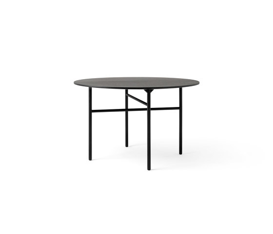 Snaregade Dining Table | Round Ø120 cm Black | Mesas comedor | Audo Copenhagen