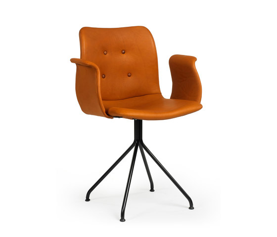 Primum Arm Chair black fixed base | Chaises | Bent Hansen