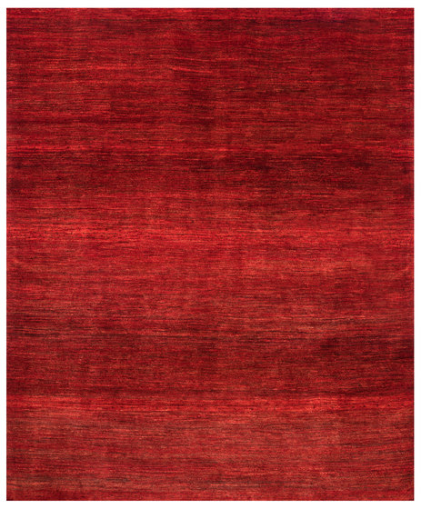 Gabbehs Abstract & Plain Abrash Red | Tapis / Tapis de designers | Zollanvari