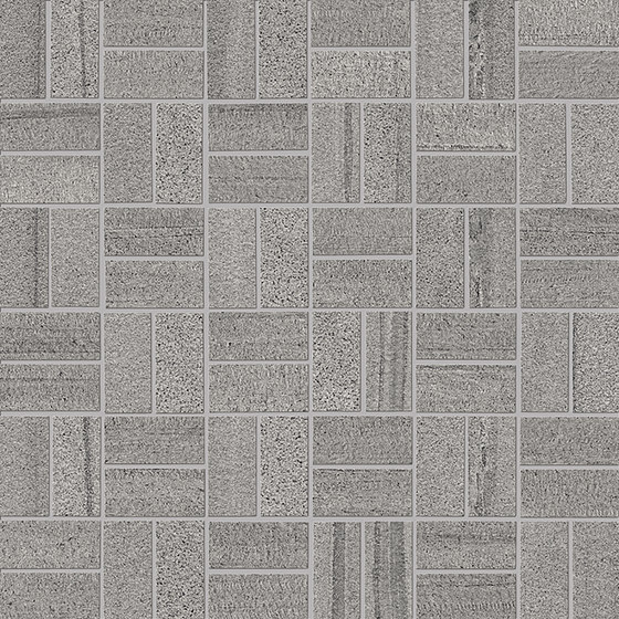 Evo-Q Dark Grey Mosaico Domino | Mosaici ceramica | EMILGROUP