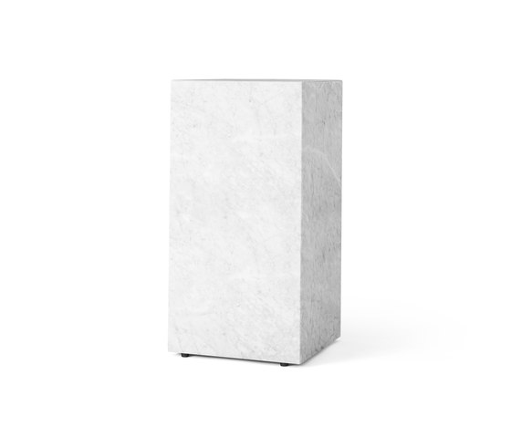 Plinth Tall | White Marble | Beistelltische | Audo Copenhagen