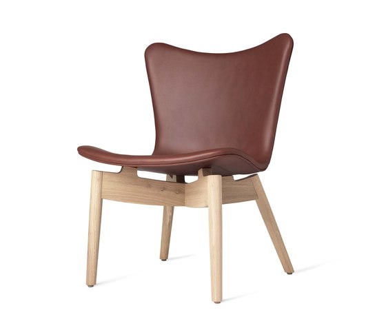 Shell Lounge Chair - Ultra Cognac - Mat Lacquered Oak | Poltrone | Mater