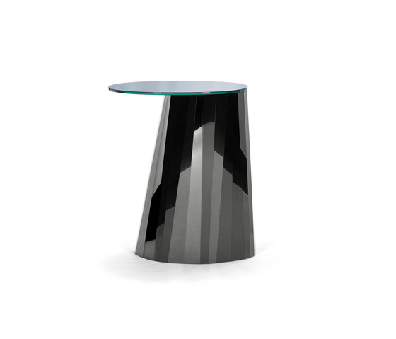 Pli Side Table High Black Glossy | Mesas auxiliares | ClassiCon