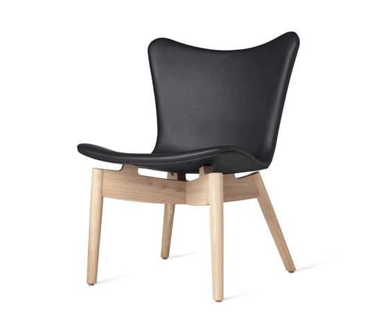 Shell Lounge Chair - Ultra Black - Mat Lacquered Oak | Armchairs | Mater