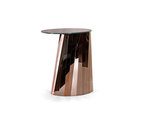 Pli Side Table High Bronze Glossy | Tavolini alti | ClassiCon