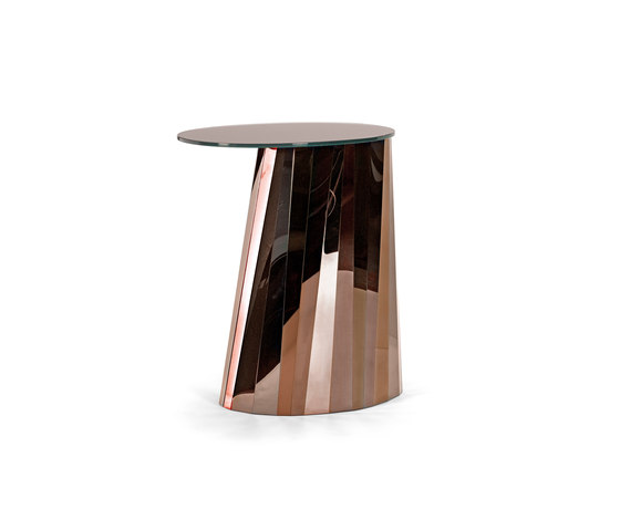 Pli Side Table High Bronze Satin | Beistelltische | ClassiCon