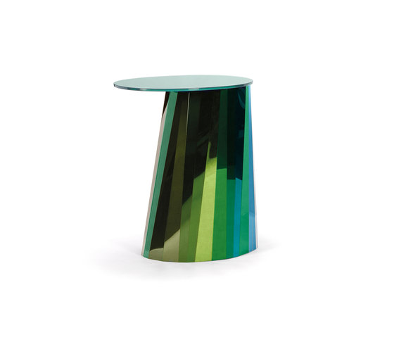 Pli Side Table High Green Satin | Beistelltische | ClassiCon