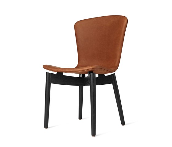 Shell Dining Chair - Dunes Rust - Black Oak | Chairs | Mater