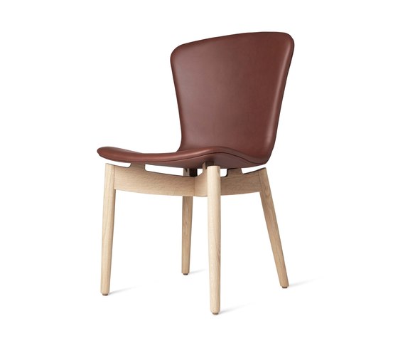 Shell Dining Chair - Ultra Cognac - Mat Lacquered Oak | Sillas | Mater