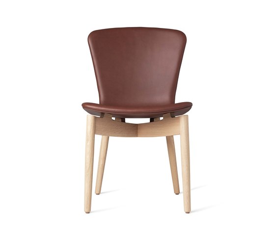 Shell Dining Chair - Ultra Cognac - Mat Lacquered Oak | Chaises | Mater