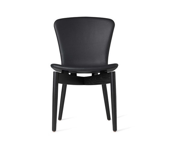 Shell Dining Chair - Ultra Black - Black Oak | Chairs | Mater
