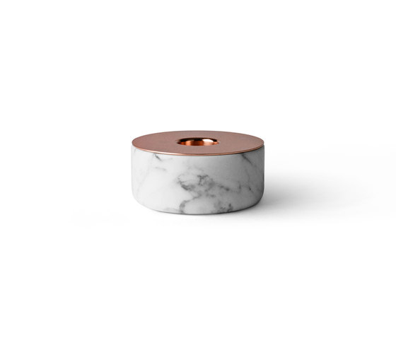CHUNK of Marble | S w. Copper | Candlesticks / Candleholder | Audo Copenhagen