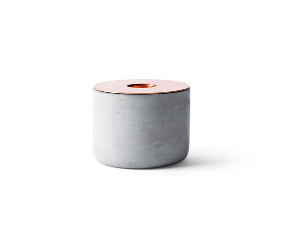 CHUNK of Concrete | M w. Copper | Candlesticks / Candleholder | Audo Copenhagen