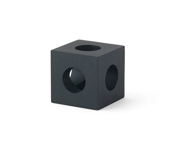 Cube Candle Holder | Black | Bougeoirs | Audo Copenhagen