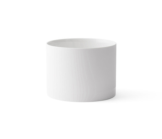 Cylindrical Planter | L White | Pots de fleurs | Audo Copenhagen