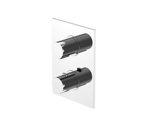 120 4133 3 Finish set for concealed thermostatic mixer with 2 way diverter | Rubinetteria doccia | Steinberg