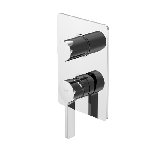 230 2202 1 Finish set for single lever shower mixer with integrated 3-way diverter | Rubinetteria doccia | Steinberg