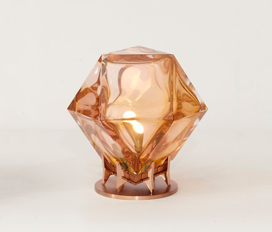 WELLES DOUBLE-BLOWN GLASS Desk Lamp | Lampade tavolo | Gabriel Scott