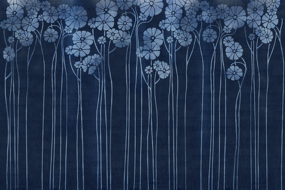 Daisy Blue | Bespoke wall coverings | GLAMORA