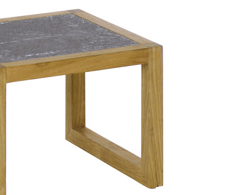 Kontiki Side Table with Lava Stone Top | Tavolini alti | emuamericas