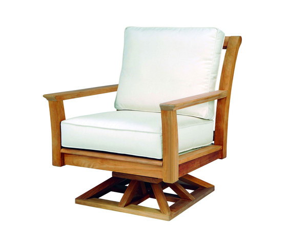 Chelsea Deep Seating Swivel Rocker Lounge Chair | Armchairs | Kingsley Bate