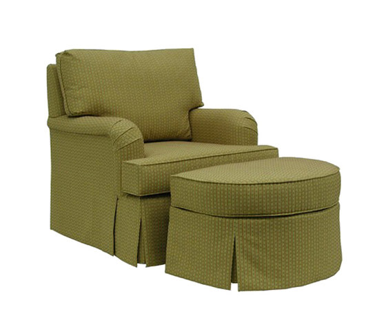 Lounge Chair with Poof | Poufs / Polsterhocker | BK Barrit