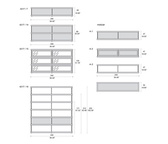 4217 cupboard | Display cabinets | Tecni Nova