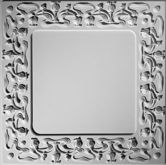 Art Nouveau 1 Ceiling Tile | Mineralwerkstoff Platten | Above View Inc