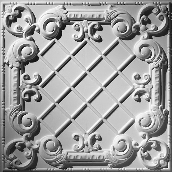Baroque Panel Ceiling Tile | Compuesto mineral planchas | Above View Inc