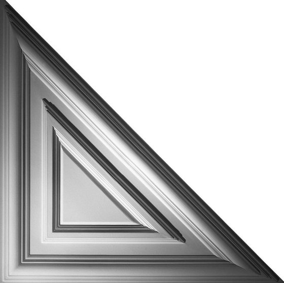 Classic Triangle Ceiling Tile | Mineralwerkstoff Platten | Above View Inc