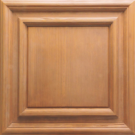 Classic Woodgrain Panel Ceiling Tile | Mineralwerkstoff Platten | Above View Inc