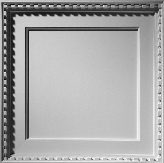 Coffered Dentil Ceiling Tile | Mineralwerkstoff Platten | Above View Inc