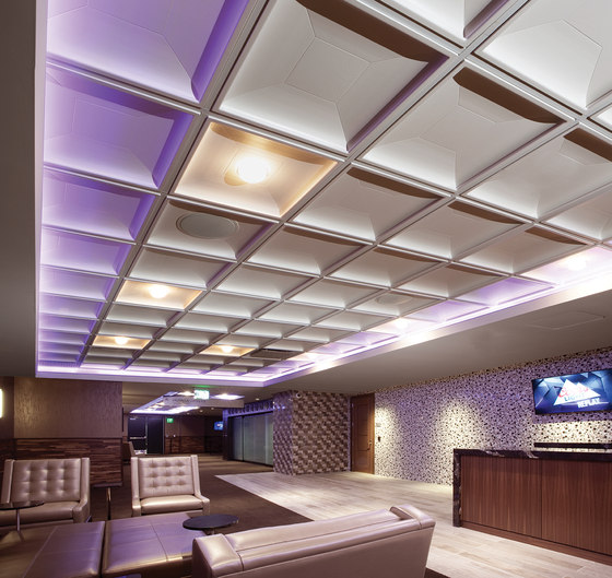 Contemporary Coffer Ceiling Tile | Compuesto mineral planchas | Above View Inc