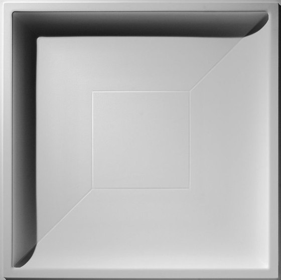 Contemporary Coffer Ceiling Tile | Panneaux matières minérales | Above View Inc