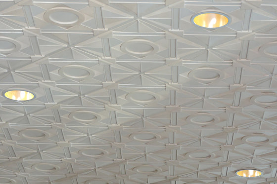 Deco 1 - Circle Ceiling Tile | Compuesto mineral planchas | Above View Inc